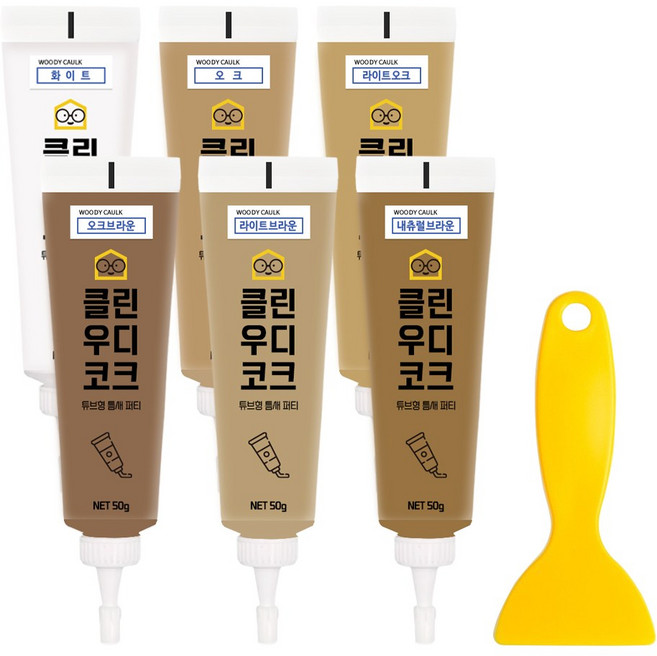 철물팩토리 연성메꿈제 마루 바닥 흠집 보수 6개입, 1개, B세트