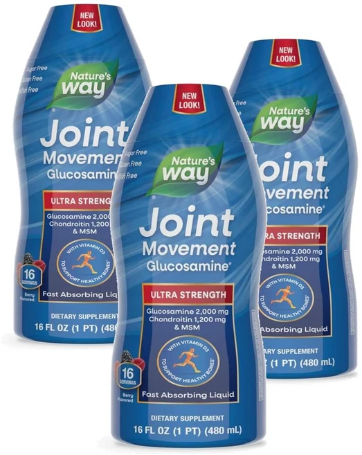 네이처스웨이 조인트 무브먼트 글루코사민 리퀴드 Nature's Way Joint Movement Glucosamine, 480ml, 3개 - 쿠팡