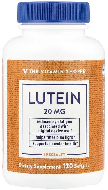 The Vitamin Shoppe Lutein 20 mg 120 Softgels, 더 더비타민쇼피 루테인 20mg 120 소프트젤 캡슐, 1개 - 쿠팡
