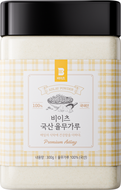 [국산 100% 생율무가루] 비이츠 국내산 율무가루, 1개, 300g