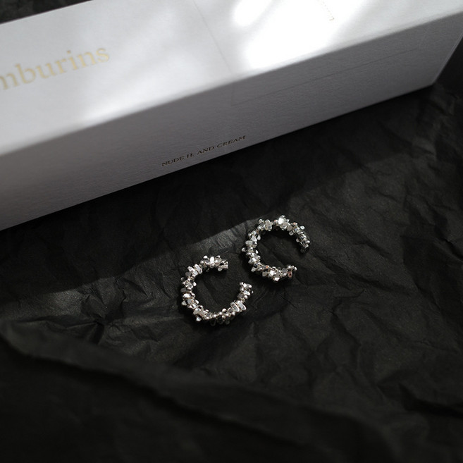 法式珍珠鋯石多層流蘇長款無耳洞夾式耳環耳夾耳骨夾氣質女高級感