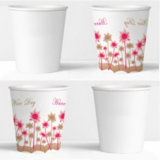 서연 꽃 종이컵/무형광 천연펄프/1000개 한박스, 1박스, 1000개