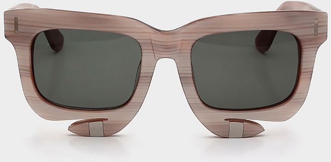 그레이안트 선글라스 TUSK 쉘 남자 여자 유니크 사각 뿔테