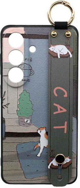 신서엔코 갤럭시 케이스 일러스트 핸드 스트랩 핸드폰케이스