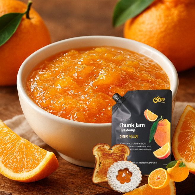 청크 한라봉 리플잼 1kg 잼 스프레드 에이드 베이킹