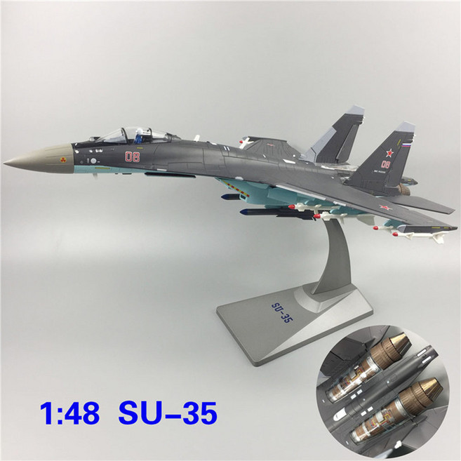 러시아 공군 수호이35 전투기 모형 SU-35 1:48, 3, 1개