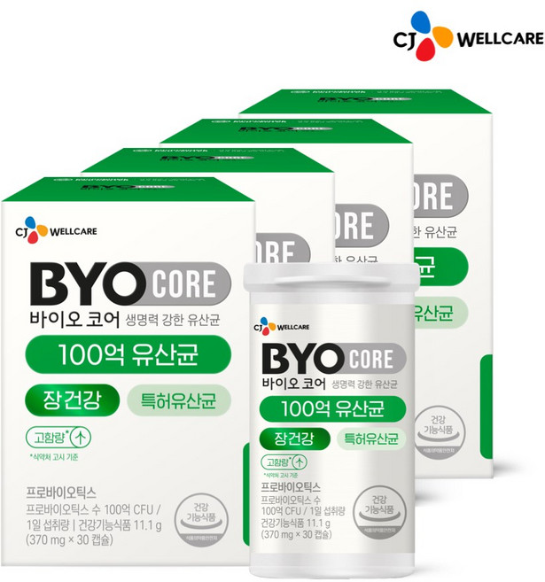 BYO 100억 식물성 유산균 캡슐, 30정, 4개