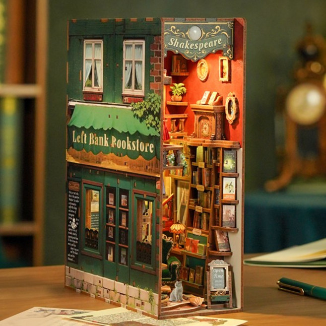 핸즈크라프트 diy 미니어처 만들기 북눅 북엔드 레프트 뱅크 북스토어