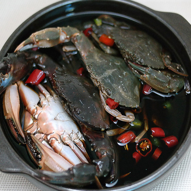 국내산 돌게 여수직송 수제 간장게장 돌게장, 1개, 2kg