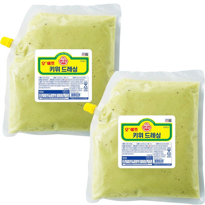 오뚜기 (냉장)오쉐프 키위드레싱2kg, 2kg, 2개