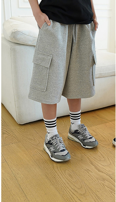 초등학생 여름 카고반바지 주니어 여아 남아 건빵 버뮤다 6부 와이드반바지 트레이닝반바지