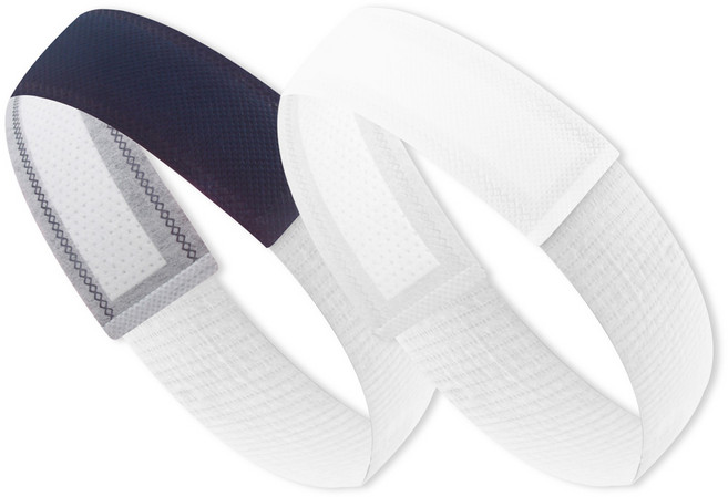 피땀눈 피트니스 + 땀흡수 + 눈보호 기능성 데일리 헬스 스포츠 헤어밴드 1회용 땀흘림방지, 24매입, 화이트12/네이비12, 24개