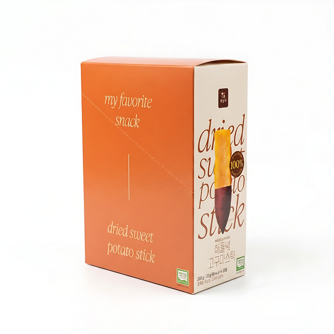 我的最愛零食 韓國無添加地瓜條, 200g, 1箱