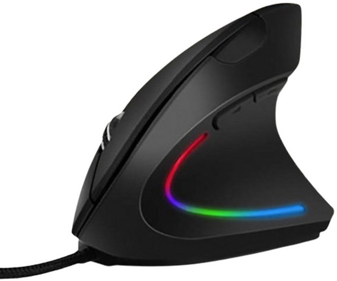 유선 버티컬마우스 사무용 업무용 빠른반응속도 3 200DPI USB포트 인체공학디자인 손목보호 손목터널증후군 오른손용