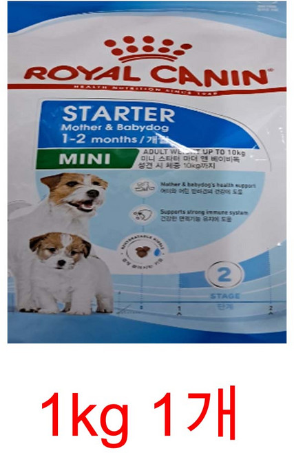 로얄캐닌 미니스타터 마더 앤 베이비독 건식사료, 1kg, 2개