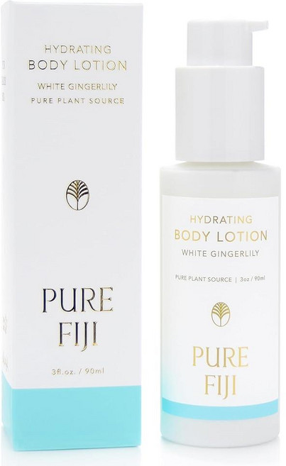 PURE FIJI 하이드레이팅 바디 로션 여행용 사이즈 화이트 진저릴리 (3온스/90ml)