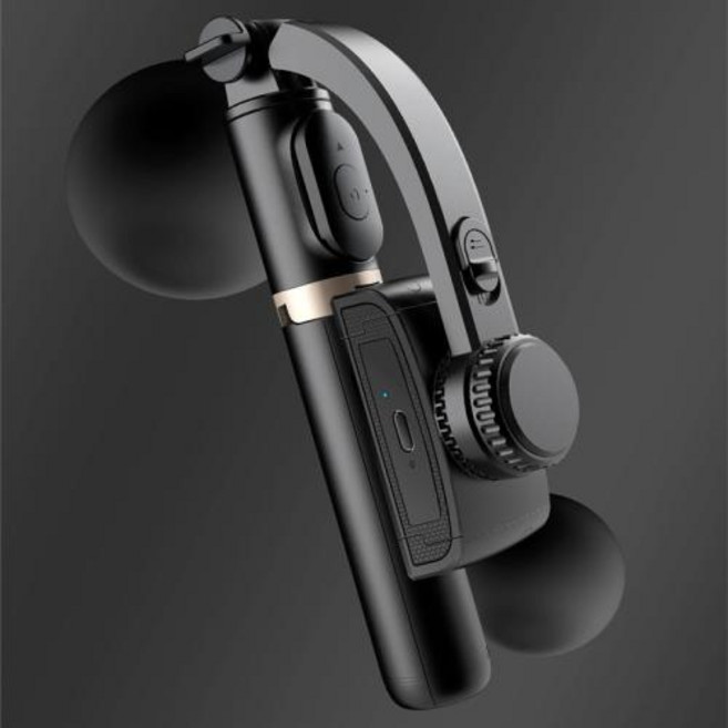 셀카봉 맥세이프 마그네틱형 COOL DIER 전화 짐벌 안정기 무선 블루투스 셀카 스틱 삼각대 홀더 브래킷 스마트 폰 라이브, 1개, 1)black, 1) black