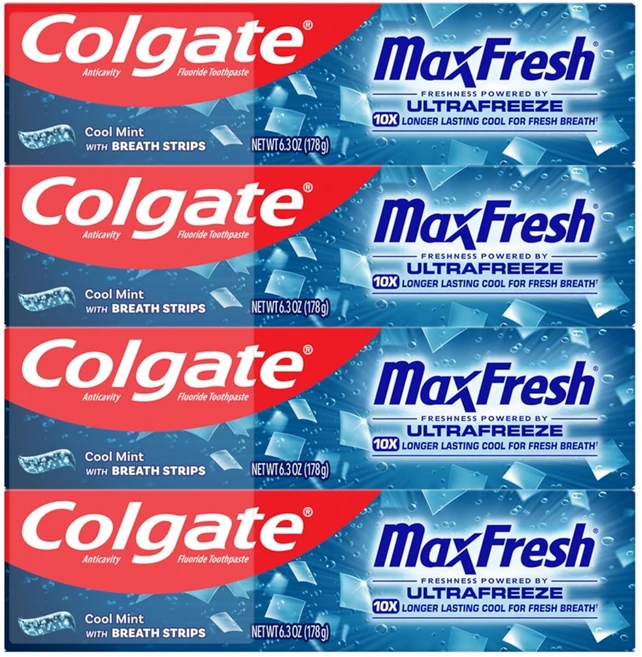 콜게이트 맥스프레쉬 쿨민트 치약, 4개, 178g - 쿠팡