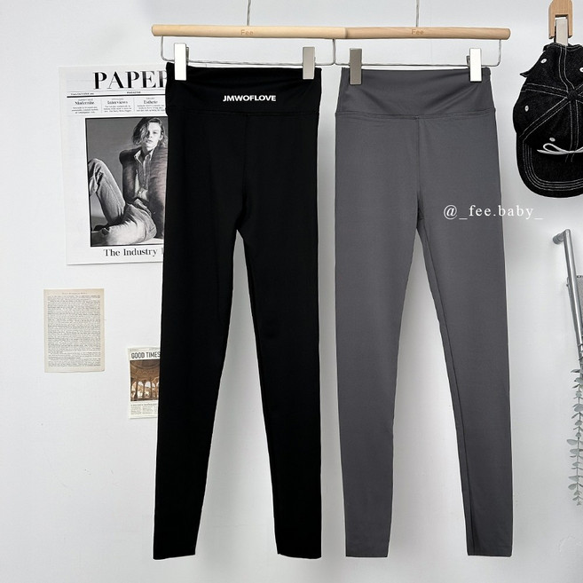 JMWOFLOVE 高彈力高腰鯊魚褲 瑜珈褲 緊身提臀九分褲 薄款透氣