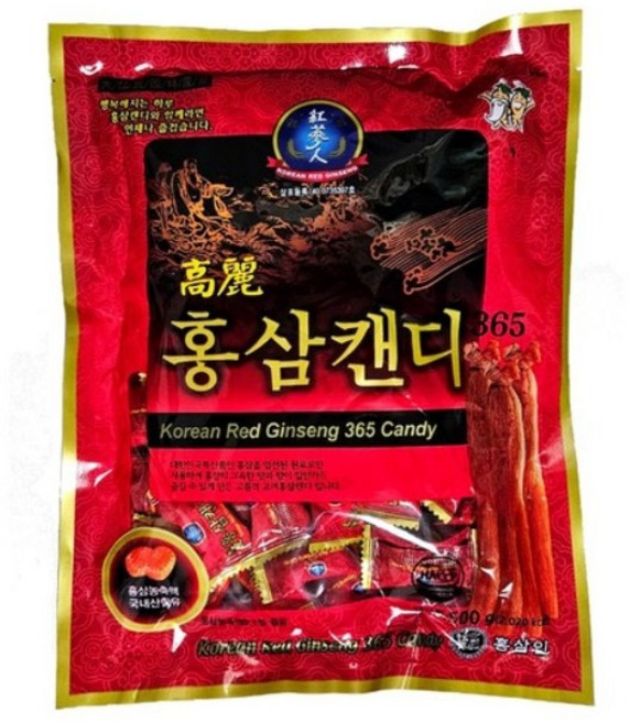 부모님 사탕 간식 입이 심심할 때 금산 홍삼캔디, 500g, 4개