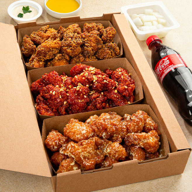 렌지쿠캣 닭강정 3종 2팩씩, 2개, 250g