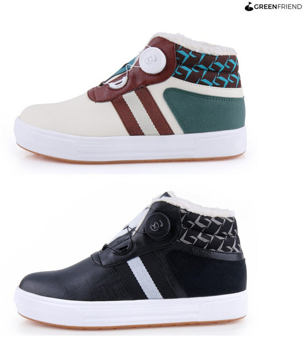 루칸 여성용 스파이크리스 겨울 방한 골프화