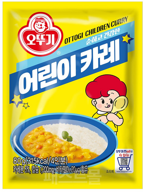 오뚜기 어린이카레, 80g, 1개