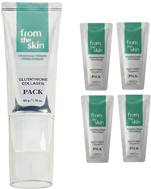 프롬더스킨 글루타치온 콜라겐 필오프팩 50g + 파우치 5g 4매, 1개