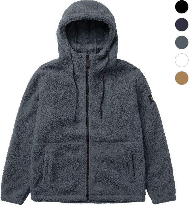 모니즈 M~2XL 뽀글이 퍼 후리스 후드 집업 양털 빅사이즈 플리스 자켓 점퍼 FLE274