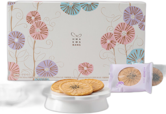 우리쌀전병세트 (x입) +쇼핑백 /전통과자 썬베이 선물세트, 24g, 18개