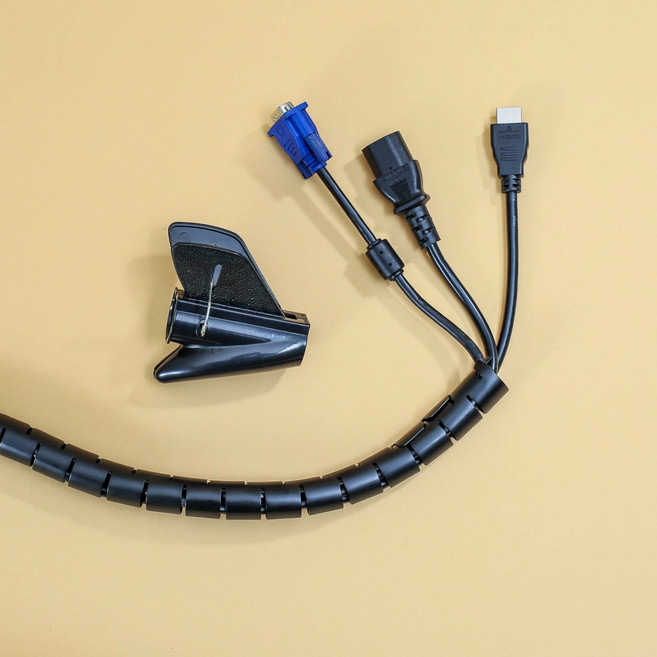 제임스마켓트렌드 스네이크 전선정리 커버 블랙 케이블정리