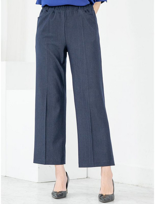 모슬린 엄마옷 청통바지 밴딩 정장 MQG126723 마담 미시 중년여성 빅사이즈 할머니옷 50대 60대 70대