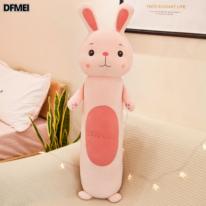 DFMEI 及軟長條睡覺抱枕公仔牀上懶人毛絨玩具兒童枕頭布娃娃玩偶, 兔子