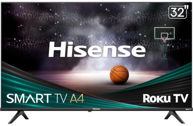 Alexa 호환성을 갖춘 Hisense 40인치 클래스 A4 시리즈 FHD 1080p 스마트 Roku TV(40A4NR) - 돌비 오디오 슬림 베젤 디자인 Google 어시, Roku TV, 32-inch
