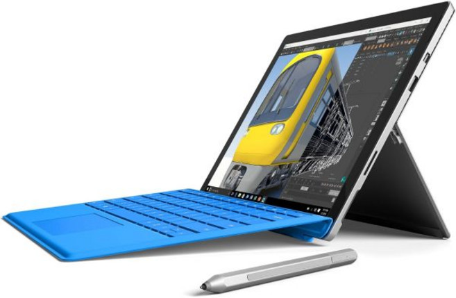 최신 Microsoft Surface Pro 4(2736 x 1824) 태블릿 6세대 Intel Core i5-6300U 8GB Ram 256GB SSD, Microsoft Surface Pro 4 태블릿 PC, 3