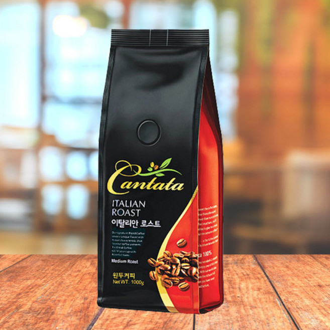 칸타타 원두커피 이탈리안 로스트 1kg x 3개/로스팅, 홀빈(분쇄안함), 3개