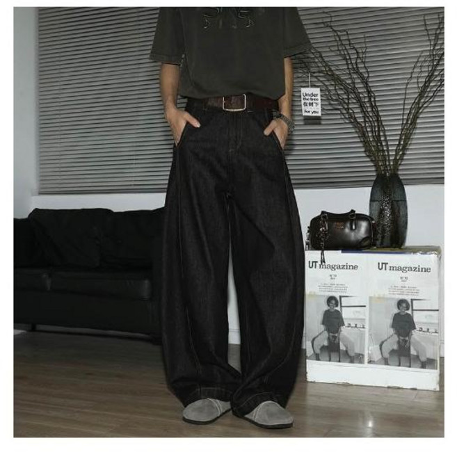 寬鬆直筒運動長褲男女款休閒工裝褲 耐磨防風登山褲