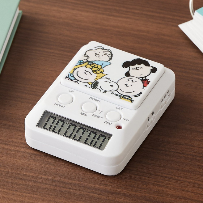 스누피 스톱워치 공부타이머 스탑워치 학습타이머, 피너츠친구들 스톱워치, 피너츠친구들