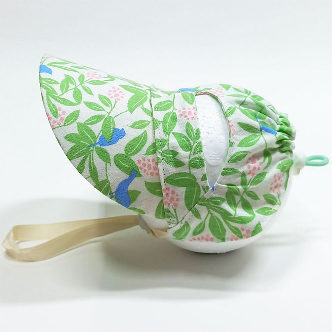 하니펫 강아지 자외선차단 썬캡 모자 챙모자, 1개, 그린폴리지