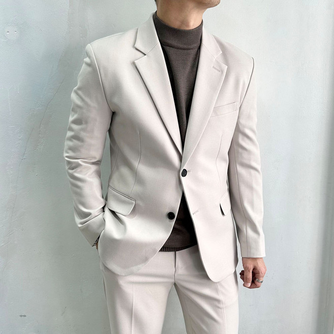 라운지21 남자 소프트 터치 데일리 싱글 정장 자켓