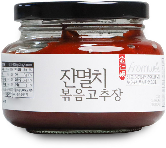 [프롬웰] 김인순제조 잔멸치 볶음고추장 250g, 1개