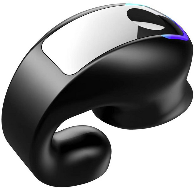 골전도보청기 노인보청기 소리증폭기 골전도 5.3 무선 블루투스 헤드셋 말하기 클립온 통증 없이 장시간 착용 매우 긴 배터리 수명, Black, 2) Black