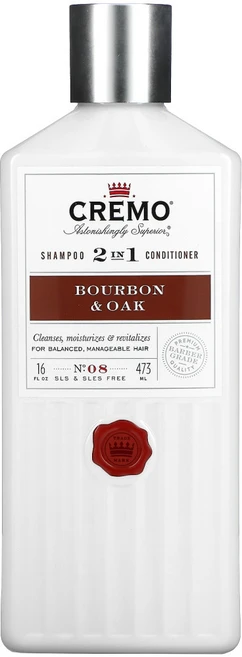 Cremo 두피 케어 2 In 1 샴푸 컨디셔너 No. 8 Bourbon Oak (473 ml), 1개 - 쿠팡
