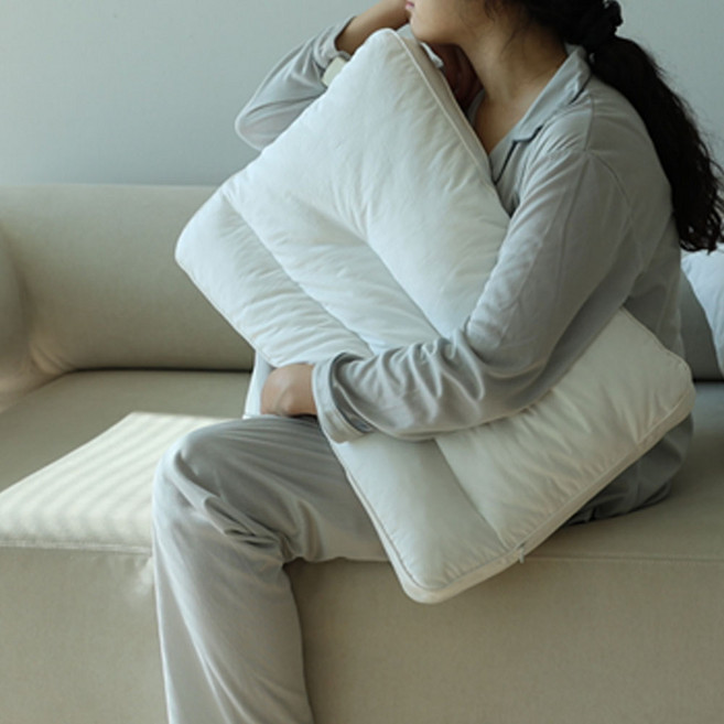 자누아 편안한 경추베개 낮은 숙면베개 일자목 거북목 목디스크, 1개, 화이트