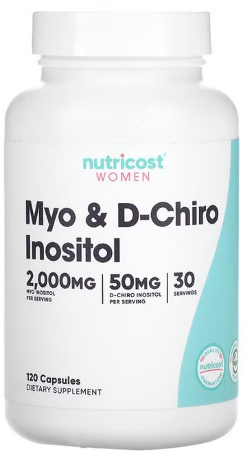 뉴트리코스트 이노시톨 Myo D-Chiro Inositol 120캡슐, 1개, 120정