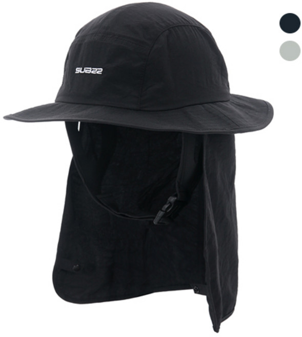 서브22 서프 챙모자 플랩햇 서핑 버킷햇, 블랙, 1개