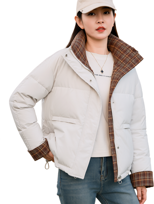 여성 실크솜 패딩 점퍼 겨울 데일리 캐주얼 아우터