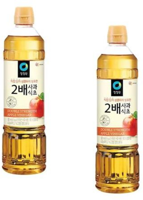 청정원 2배 사과식초, 500ml, 2개