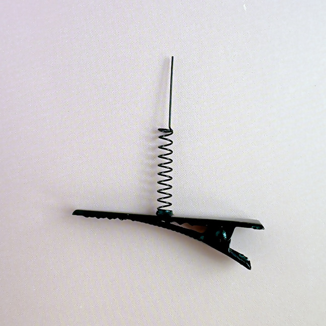 머리핀토퍼 스프링 안테나 집게핀 부자재, 50개