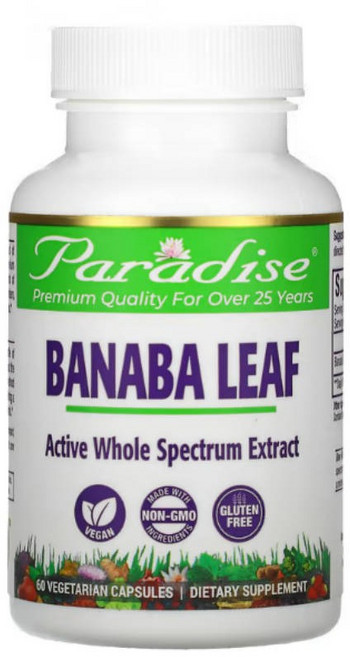 파라다이스허브 고용량 바나바잎 추출물 코로솔산 250mg 60캡슐, 1개, 60정